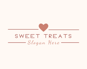 Sweet Dating Wedding Heart logo design