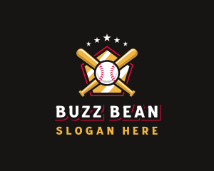 Baseball Bat League logo design