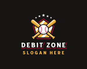 Baseball Bat League logo design