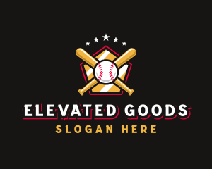 Baseball Bat League logo design