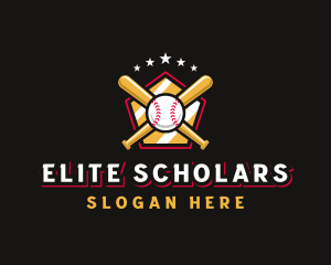 Baseball Bat League logo design