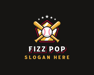 Baseball Bat League logo design