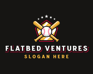 Baseball Bat League logo design