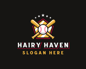 Baseball Bat League logo design