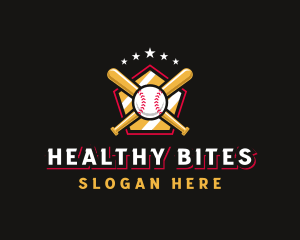 Baseball Bat League logo design