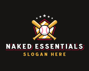 Baseball Bat League logo design