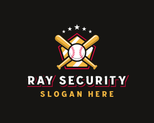 Baseball Bat League logo design