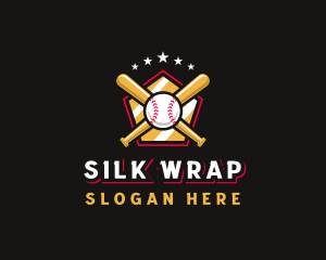 Baseball Bat League logo design