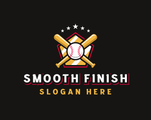 Baseball Bat League logo design