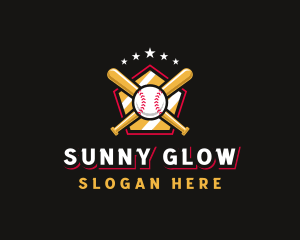 Baseball Bat League logo design