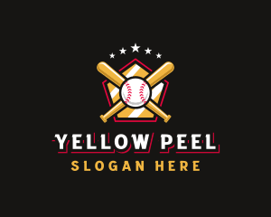 Baseball Bat League logo design