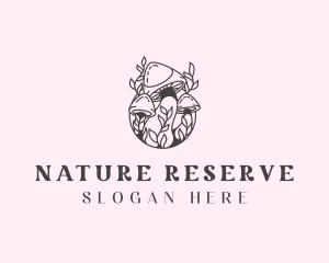 Holistic Natural Mushroom logo design