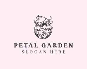 Holistic Natural Mushroom logo design