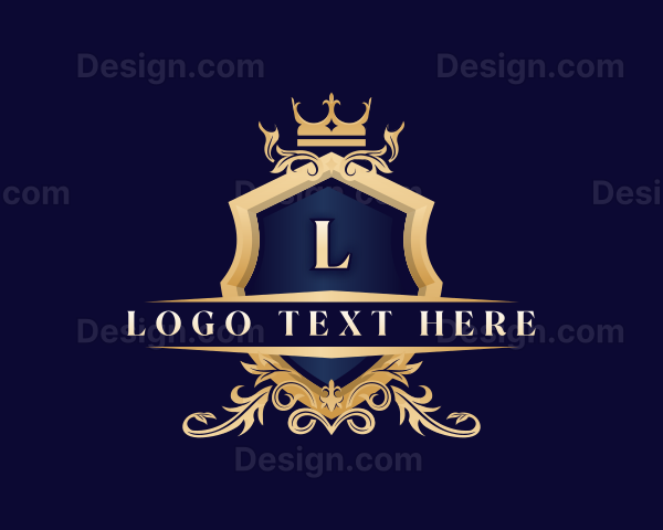 Luxury Crown Shield Logo