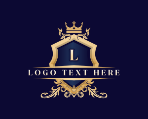 Luxury Crown Shield logo