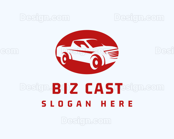 Logistics Pickup Truck Logo