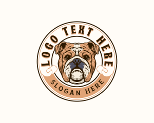 Bulldog Pet Animal logo