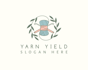 Wool Yarn Crochet logo design