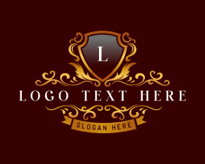 Elegant Luxury Shield logo