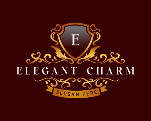 Elegant Luxury Shield logo design