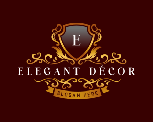 Elegant Luxury Shield logo design