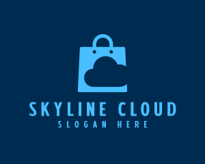 Data Cloud Shopping logo design