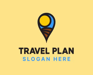 Travel Location Pin logo