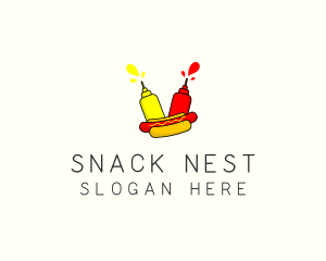 Hot Dog Street Food  logo design