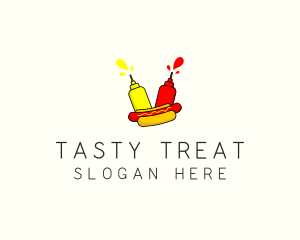 Hot Dog Street Food  logo design