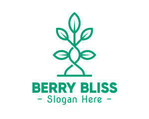 Vine Plant Leaves logo design