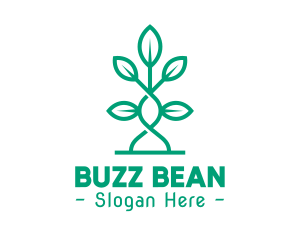 Vine Plant Leaves logo design