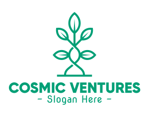 Vine Plant Leaves logo design