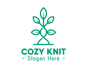 Vine Plant Leaves logo design