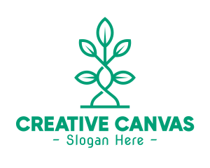 Vine Plant Leaves logo design