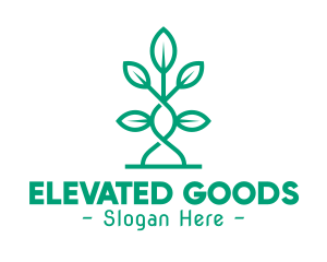 Vine Plant Leaves logo design