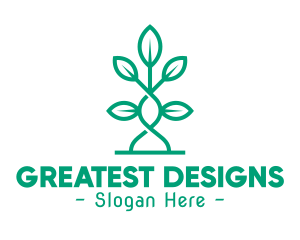 Vine Plant Leaves logo design