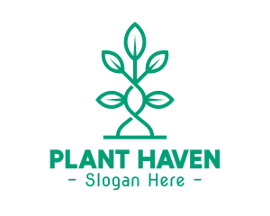 Vine Plant Leaves logo design