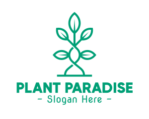 Vine Plant Leaves logo design