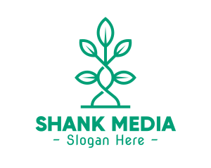 Vine Plant Leaves logo design