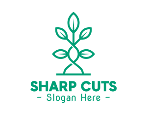 Vine Plant Leaves logo design