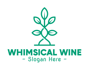 Vine Plant Leaves logo design