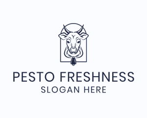 Cow Cattle Dairy logo design