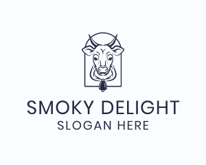 Cow Cattle Dairy logo design