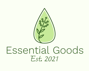 Organic Essential Oil logo design