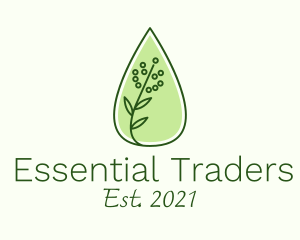 Organic Essential Oil logo design