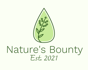 Organic Essential Oil logo design