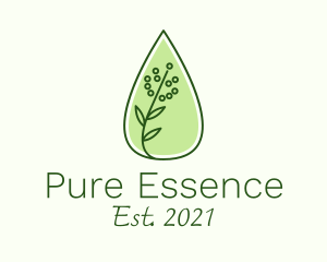 Organic Essential Oil logo design