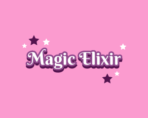 Magical Princess Text logo design