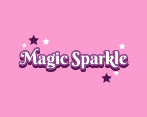 Magical Princess Text logo design