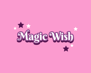 Magical Princess Text logo design